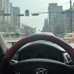 야간 도로 주차